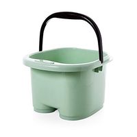 AI® Foot Tub Foot Massage Footbath Barrels Household Footbath Plastic Foot Tubs Old Children and Adults are Available Footbath 26 * 26.3 * 24cm (Color : Green)