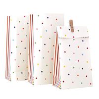 Illume Partyware Celebrate Happiness Rainbow Stripe & Stars - Treat Bag - Pack of 10