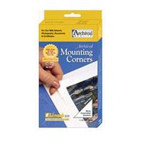 Lineco Self-Adhesive Polypropylene Mounting Corners - 1.25" Clear (250/Pkg.)