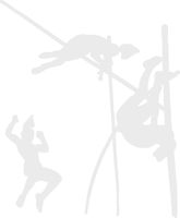 hBARSCI Pole Vault Stages Vinyl Decal - 5 Inches - for Cars, Trucks, Windows, Laptops, Tablets, Outdoor-Grade 2.5mil Thick Vinyl - White