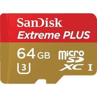 SanDisk Extreme PLUS UHS-I 64GB microSDXC Memory Card (SDSQXWG-064G-ANCMA)