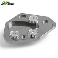 Frames & Fittings Motorcycle Parts Kickstand Foot Side Stand Enlarge Extension Pad Support Plate CNC for BMW F800R F 800R HP2 Sport R1200S R 1200S - (Color: Gray)