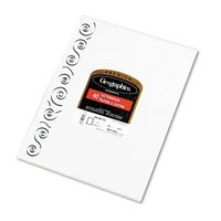 Geographics(R) Silver Swirl Foil Premium Design Paper, 8 1/2in. x 11in., Pack Of 40