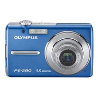 Olympus Stylus FE-280 8MP Digital Camera with Dual Image Stabilized 3x Optical Zoom (Blue)