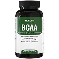 Natura BCAA Capsules - All Natural Branched Chain Amino Acids - Essential 2:1:1 Ratio - Clean BCAAs for Muscle Recovery, Lean Energy and Fat Loss - Pre and Post Workout Supplement for Men and Women