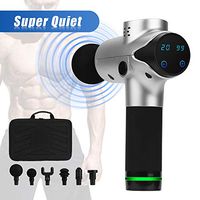 Massage Gun, Quiet Upgraded, Intelligent Variable 20 Speeds, Deep Tissue Percussion Relaxation, Handheld Muscle Massager for Athletes, Multiple Uses for Pain Relief with Portable Carrying Case