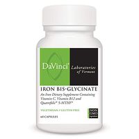 DaVinci Laboratories – Iron Bis-Glycinate, Easily Absorbable Iron Supplement, Gluten-Free, 60 ct.