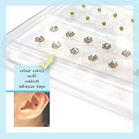 Ear Seeds Acupuncture Sticker Kit with Swarovski pellets for Weight Loss, Face Lifting and Health Care from Therapy Box … (Crystal White)