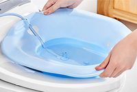 Sitz Bath, Over-The-Toilet Perineal Soaking Bath, for Hemorrhoidal Relief, Ideal for Post-Episiotomy Patients