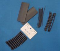 3/64" BLACK Heat Shrink Tubing 4" 13/PK