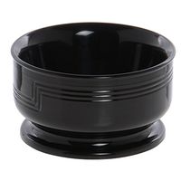 Cambro Shoreline Collection 9 Oz Large Black Plastic Insulated Bowl - 4 3/8"Dia x 2 3/8"H