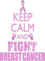 HZ Graphics Keep Calm and Fight Breast Cancer Vinyl Decal Wall Laptop Bumper Sticker 5"