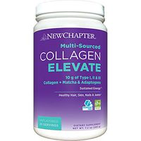 New Chapter Collagen Elevate, 10g Collagen Peptides, (Types I, Ii, Iii), Unflavored, 20 Servings, 7.2 Ounce