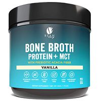 Bean Envy Bone Broth Protein Powder + MCT Oil + Prebiotic Acacia Fiber for Joint Protection, Better Digestion, Energy Boost, Weight Loss, and Sleep - Vanilla