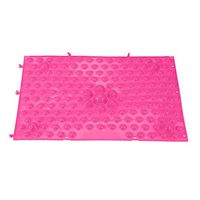 Foot Massage Mat Blood Circulation Tension Release Pad TPE Colorful Foot Acupressure Mat for Home Party Game(Pink)