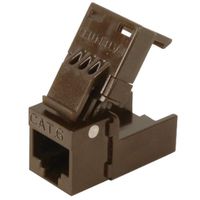 Platinum Tools 706BR-1 EZ-SnapJack Cat6, Brown
