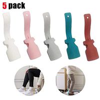 XHSP 5 Pcs Lazy Shoes Helper for Easy to Wear Shoes,Portable Sock Slider,Handled Shoe Horn,Plastic Shoe Lifting Helper for Men, Women and Kids,Fits for All Shoes