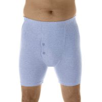 1-Pack Men's Gray Regular Absorbency Washable Reusable Incontinence Boxer Briefs 3XL (Waist 46-48")