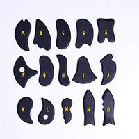 Leoie Natural Jade Axe Shape Guasha Board Facial Massage Jade Roller Face Body Massager Beauty Tool