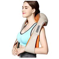 YUUNIVERSE Shiatsu Back Neck and Shoulder Massager with Heat Deep Kneading Electric Massage Pillow for Shoulder, Foot, Legs, Muscle Pain Relief, Home Office Car Use