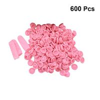 Exceart 600Pcs Disposable Finger Cots Latex Fingertips Protective Gloves Protector Cover Anti Scald Finger Protection 400g (Pink)