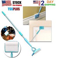 TSSPLUS Baseboard Buddy Mop Simply Walk Glide Adjustable Handle Swivel Dust Brush Clean