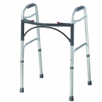 Folding 2-Button Walker, Adult, No Wheels - 1 Each / Each - 43-2100