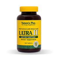 NaturesPlus Ultra II Multivitamin - 180 Vegetarian Tablets - Daily Vitamin Whole Food & Mineral Supplement for Overall Health, Natural Energy Booster - 180 Servings