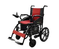 ComfyGO Electric Wheelchair Folding Motorized Power Wheelchairs, Fold Foldable Power Compact Mobility Aid Wheel Chair, Powerful Dual Motor Wheelchair, FDA Approved (Red)