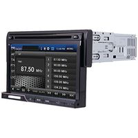 POWER ACOUSTIK PD-710 Single DIN Multimeadia Source with Detachable 7-Inch Oversize LCD Touchscreen