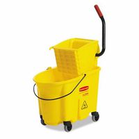 WaveBrake Bucket/Wringer Combination Packs - yellow mopping bucket and wringer combo pack