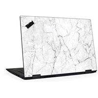 Skinit Decal Laptop Skin for Thinkpad X1 Yoga (3rd Gen 2018) - Officially Licensed Originally Designed White Marble Design