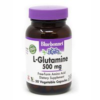 Bluebonnet L-Glutamine 500 Mg Vitamin Capsules, 50Count