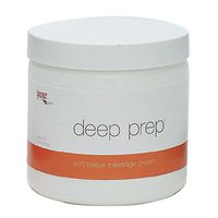 Rolyan Deep Prep Cream, Professional Massage Cream with Coconut Oil and Beeswax for Dry Skin Repair, Long Lasting Creme with Waxy Feel for Relaxing Full Body Massage and Pain Relief, 15 Ounce Jar