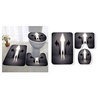 Grace Little three-piece toilet seat pad custom a businessman in doubt having to choose between three different choices indicated by arrows