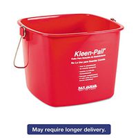 San Jamar KP196RD Kleen-Pail 6 Quart Size Red Pail Container (Pack of 12)