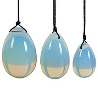Artibetter 3pcs Jade Stone Egg Yoni Egg Massage Stone Yoga Exercise Eggs to Train Pelvic Muscles kegel Exercise (Blue)