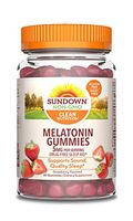 Sundown Melatonin 5 Milligram Gummies (Count 60), Strawberry Flavored, Supports Sound, Quality Sleep Non-GMO, No Artificial Flavors, 60 Counts