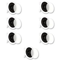 Theater Solutions CS4C in Ceiling Speakers Surround Sound Home Theater 7 Speaker Set CS4C-7S