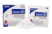 Dukal Gauze Pad, 12-Ply, Sterile, 3" x 3" (Pack of 3600)