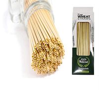 All-Natural Wheat Straws 7.9 Inches Beverage Straws 100pcs – 100% Biodegradable、Compostable Straws、Non-Polluting Disposable Drinking Straws,Suitable for Home、Restaurants、Business by Fun Young
