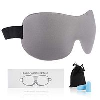 Fasoar Eye Mask for Sleeping, Sleep Mask for Men Women, 100% Light Blocking, Comfort and Lightweight 3D Eye Cover, Pressure-Free Eye Shades for Travel, Shift Work, Naps, Night Blindfold Grey