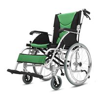 MEI Walker 20 inch Wheel Wheelchair, Folding Portable Portable Transport Walker Wheel Chair