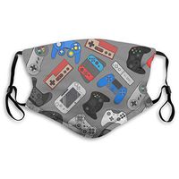 Video Game Controller Background Gadgets Seamless Pattern Unisex Adjustable Earloop Face Ma-sk, Anti-dust Mouth Ma-sk, Anti Pollution Ma-sk,Reusable Protection Ma-sk,Pollen Ma-SKS,Anti-smog Ma-sk