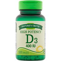Nature's Truth Vitamin D3, 400 IU, 100 Count
