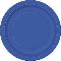 Royal Blue Paper Cake Plates, 8ct