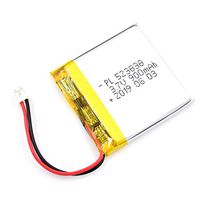 AKZYTUE 3.7V 900mAh 523838 Lipo Battery Rechargeable Lithium Polymer ion Battery Pack with JST Connector