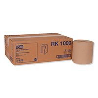 Tork Universal RK1000 Hardwound Paper Roll Towel, 1-Ply, 7.87" Width x 1000' Length, Natural (Case of 6 Rolls, 1000 Per Roll, 6,000 Feet)