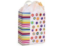 CUB Rainbow Spots Shopping BagsMINI-PK 3 mil HD Plastic 8x4x10" 3 unit, 25 pack per unit.