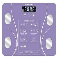 Cuiedailqhb Accurate Smart Digital Display Bathroom Muscle Water Mass Weight Floor Scale - Purple